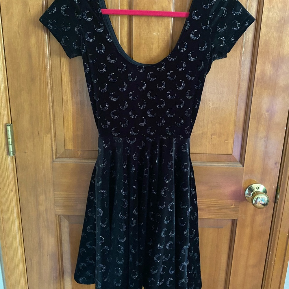 Black Dolls Kill Killstar Moon Skater Dress